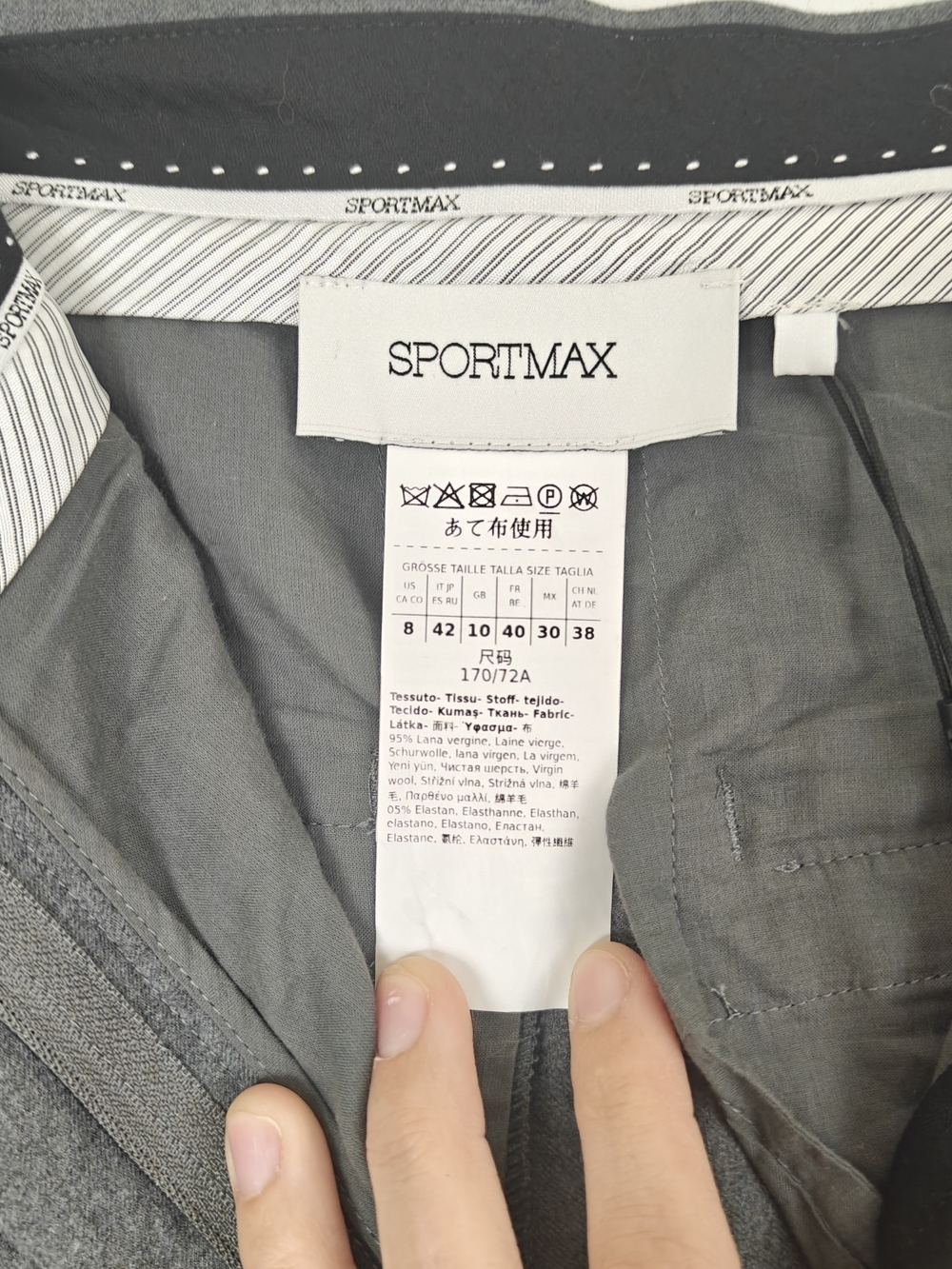 Sportmax Kiens12 Oversized Tailored Over Pants NWT Wide-Leg Statement Trousers 8 - Picture 15 of 16